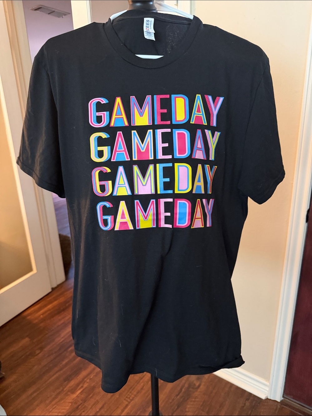 GAME DAY Multicolor Graphic T‑Shirt - Black